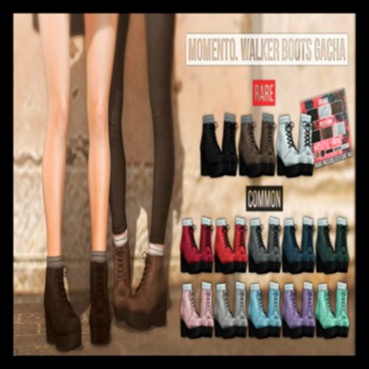 Momento. walker boots gacha / Light grey