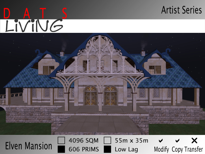 Elven Mansion - Gothic Revival Home for Roleplay or extra fancy Living. Elven Home, Elven House