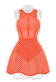 erratic / vivienne - dress / coral (maitreya)