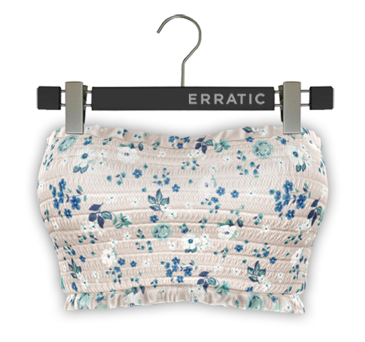 erratic / josefin 2 - top / white floral (maitreya)