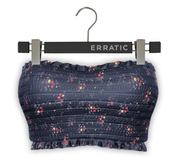 erratic / josefin 2 - top / navy floral (maitreya)