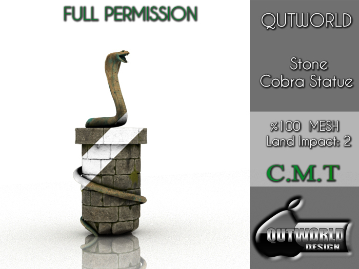 .::QUTWORLD Stone Cobra Statue::.FP Unpack (ADD)