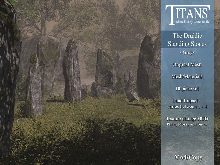 Titans - The Druidic Standing Stones - Grey - BOXED