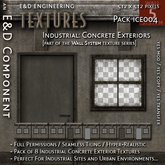 [ICE004.5] 8 Industrial Textures Concrete Exterior Urban Exterior Textures Wall System Textures from E&D ENGINEERING