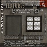 [ICE004.6] 8 Industrial Textures Concrete Exterior Urban Exterior Textures Wall System Textures from E&D ENGINEERING