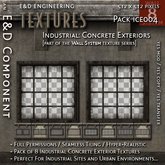 [ICE004.8] 8 Industrial Textures Concrete Exterior Urban Exterior Textures Wall System Textures from E&D ENGINEERING