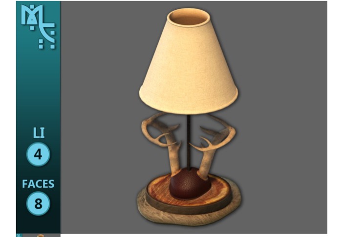 Deer Antler Lamp - Full Perm