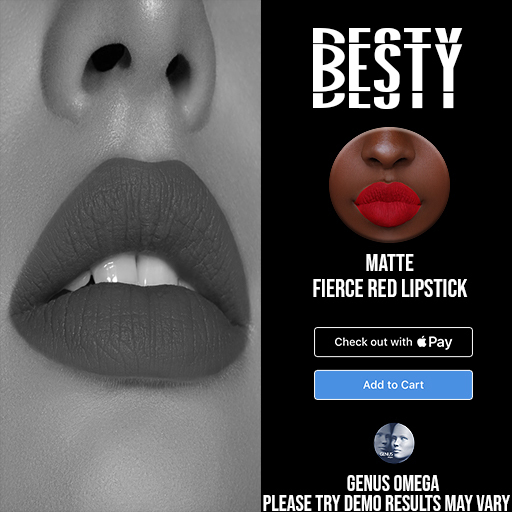 BESTY. Fierce Red Lipstick DEMO