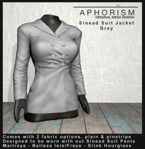 !APHORISM! - Sinead Suit Jacket - Grey