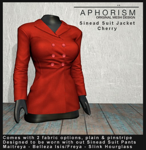 !APHORISM! - Sinead Suit Jacket - Cherry