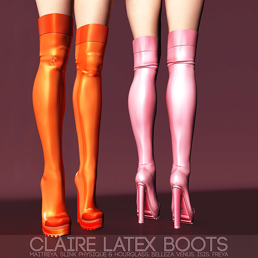 Outlet Pure Poison - Claire Latex Boots [BOXED]