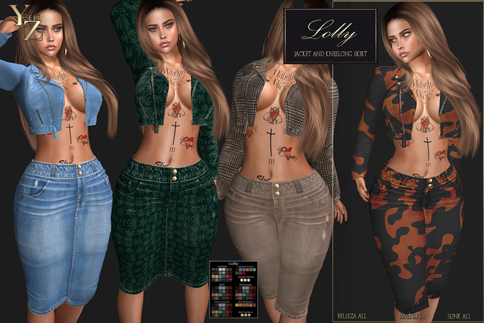 YELIZ MESH "LOLLY" JACKET & SHIRT w. HUD
