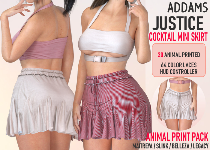 Addams "Justice" Cocktail Mini Skirt #PATTERNS PACK
