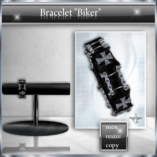 !! NE! Bracelet "Biker"
