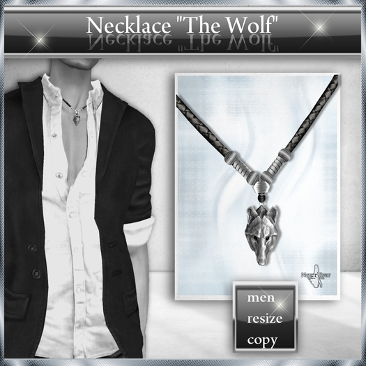 !! NE! Necklace "The wolf"