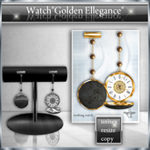 !! NE! Pocket Watch "Golden Elegance"