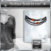 !! NE! Necklace "Beads for ever fem"