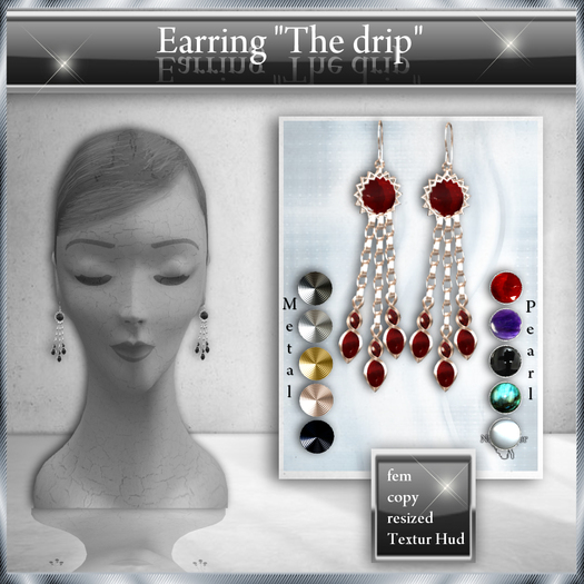 !! NE! Earrings "The drip" 