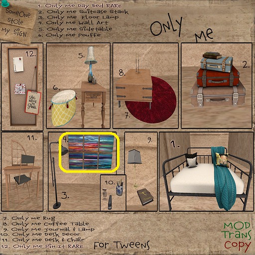 [SSMS -4.Only Me Wall Art