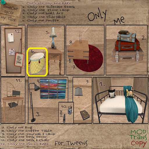 [SSMS -6. Only Me Pouffe