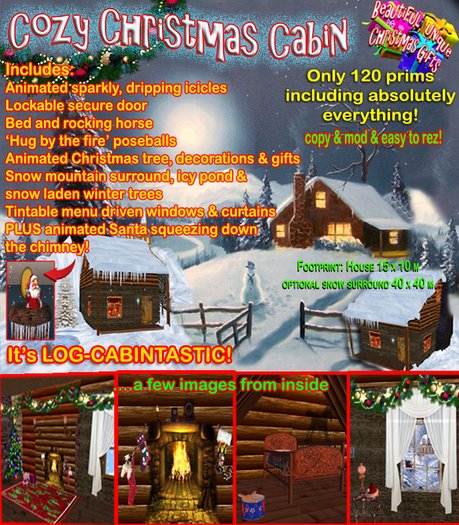 Festive Yuletide Cozy Christmas Cabin