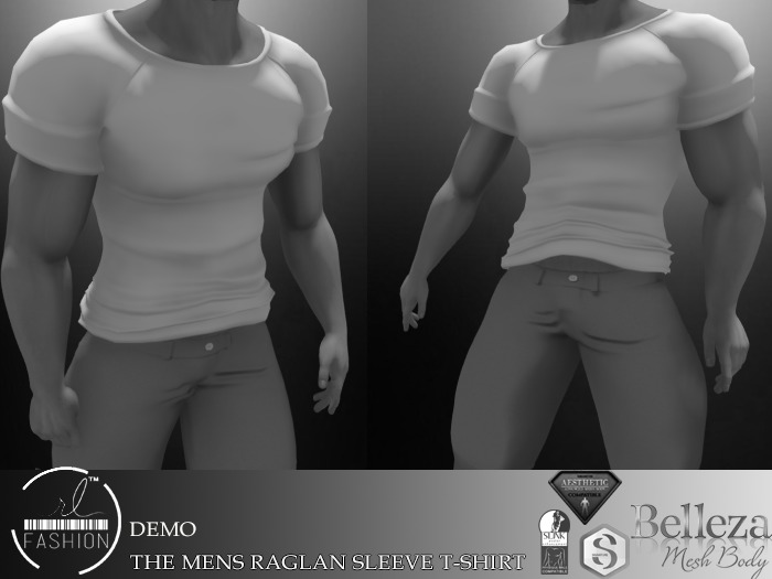 The Mens Raglan Sleeve T-Shirt DEMO