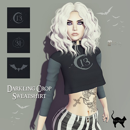 *SO* Darkling Crop Sweatshirt - Maitreya - 31