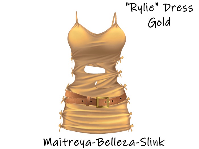 Tastic-Rylie Dress Gold