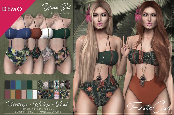 :::DEMO::::[FurtaCor Female] Uma Bodysuit