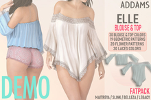 Addams "Elle" Off the Shoulder Blouse & Top #DEMO