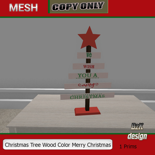 christmas tree wood Color
