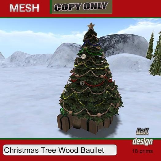 Christmas Tree wood Baullet