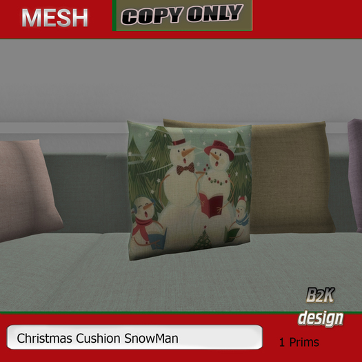 Christmas Cushion Snowman