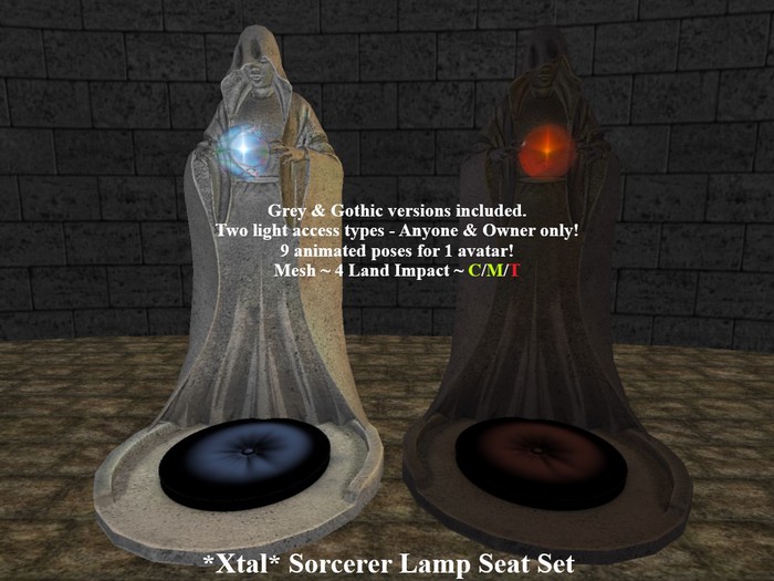 *Xtal* Sorcerer Lamp Seat Set