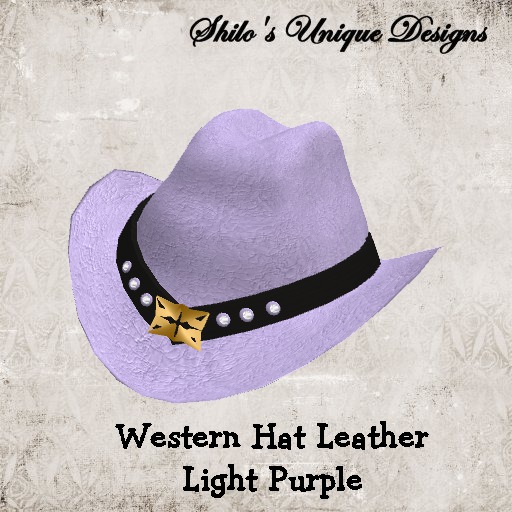 Western Hat Light Purple