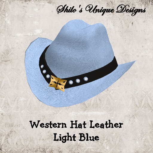Western Hat Light Blue