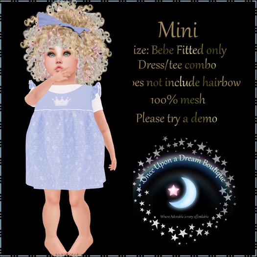 !!OUD Mini Blue Bebe Fitted DEMO