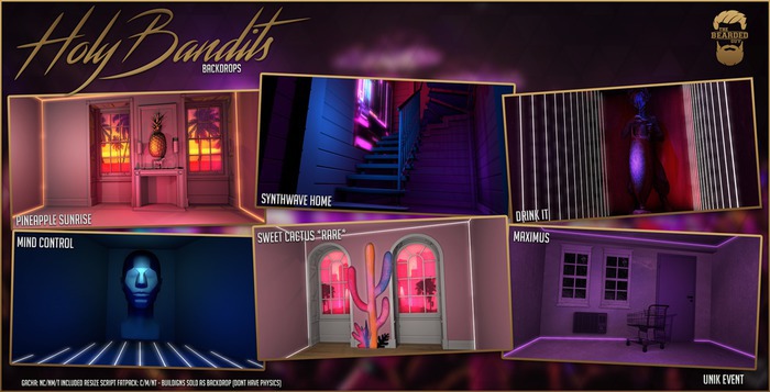 [Box] Sweet Cactus *RARE* - Holy Bandits Backdrops - The Bearde