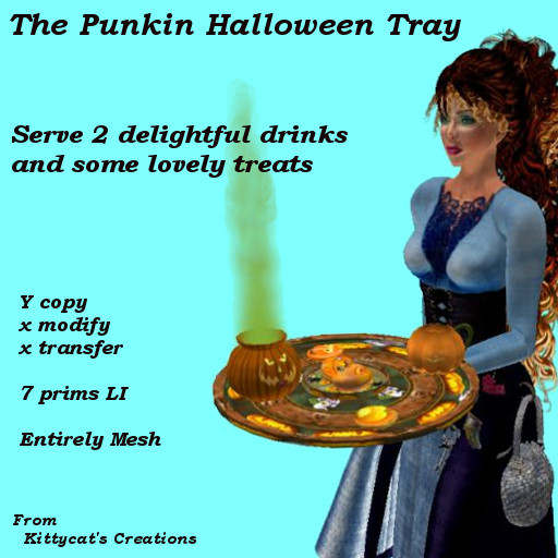 The Punkin Halloween Tray  