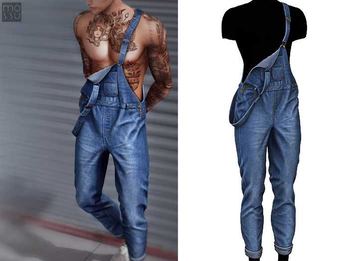 Mossu - Mark Jumpsuit - Blue N2 - Long