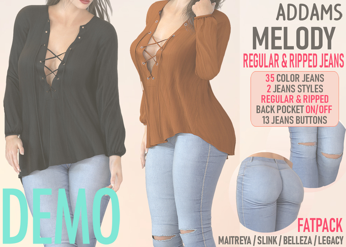 Addams - Melody - Womens Jeans #DEMO