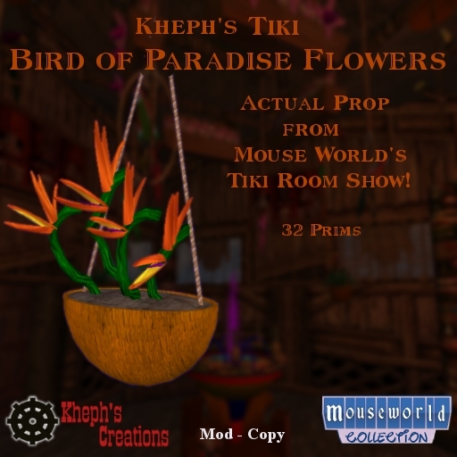 Kheph's Tiki Birds of Paradise Flowers