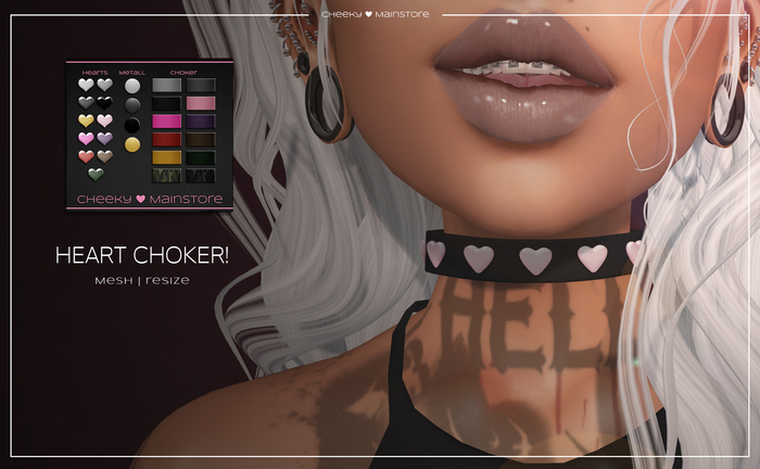 .:cheeky:. Heart Choker! *mesh *resize