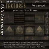 [ISP006] 8 Ribbed Steel Panel Textures Heavy Gauge Industrial Panel Textures Grunge Textures from E&D ENGINEERING
