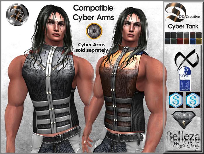 "DD" CYBER TANK SLEEVELESS JACKET for MEN