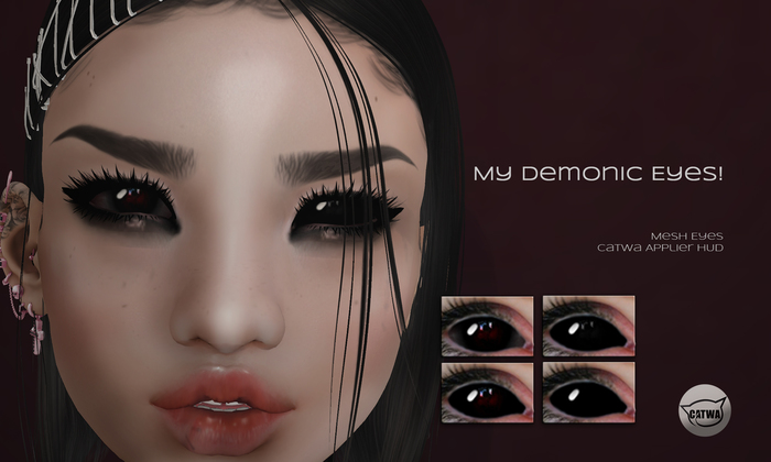 .:cheeky:. My Demonic Eyes! Mesh Eyes & Catwa Applier