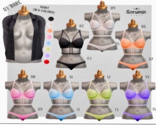 12 -Sorumin- Sweet morning GACHA -Bra Green- Maitreya 1