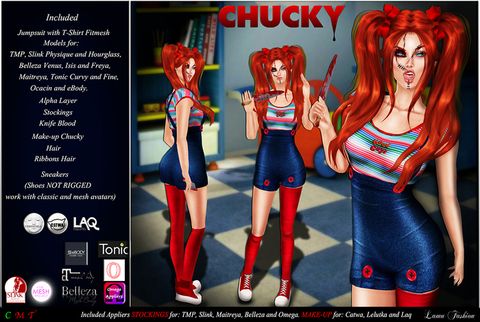 -Lamu Fashion-Costume Halloween *Chucky*