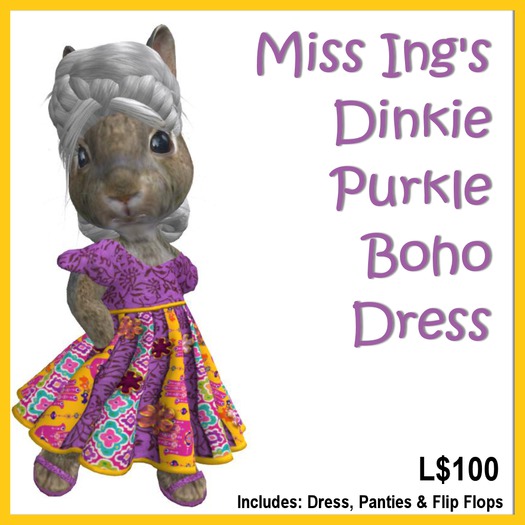Miss Ing's Dinkie Purkle Boho Circular Dress Set