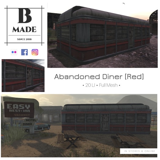 B-Made Abandoned Diner [Red] [wear HUD]